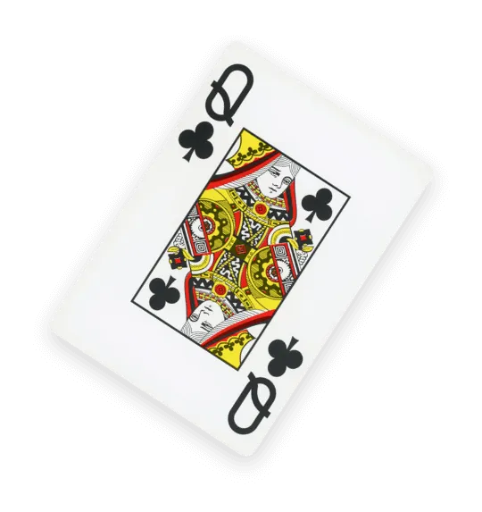 Queen Clubs Card - Catch the Ace